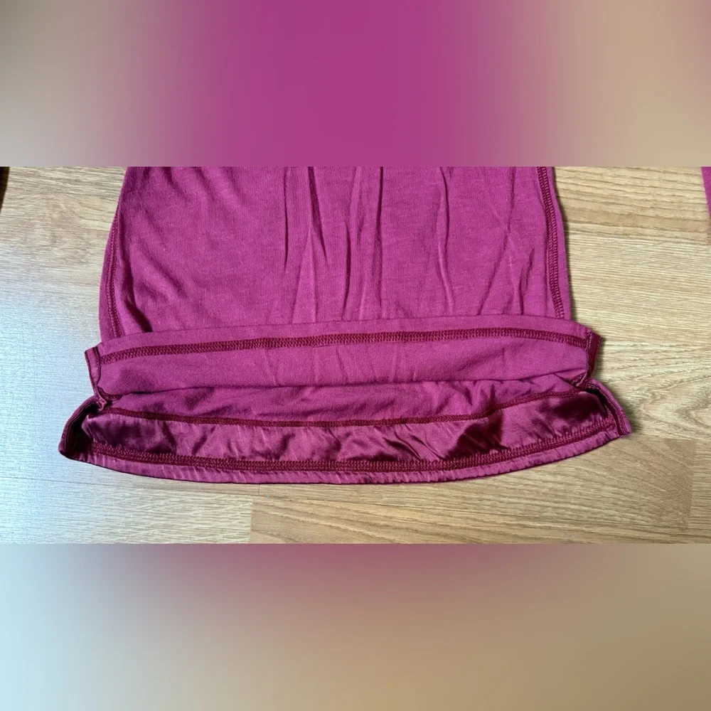 Abercrombie & Fitch Extremely Rare Vintage Y2K Long Sleeve Maroon Henley Top - Picture 5 of 7